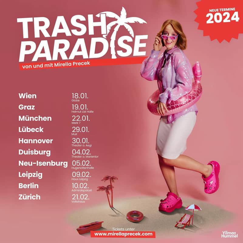 TRASH PARADISE von und mit Mirella Precek im Theater am Marientor Duisburg