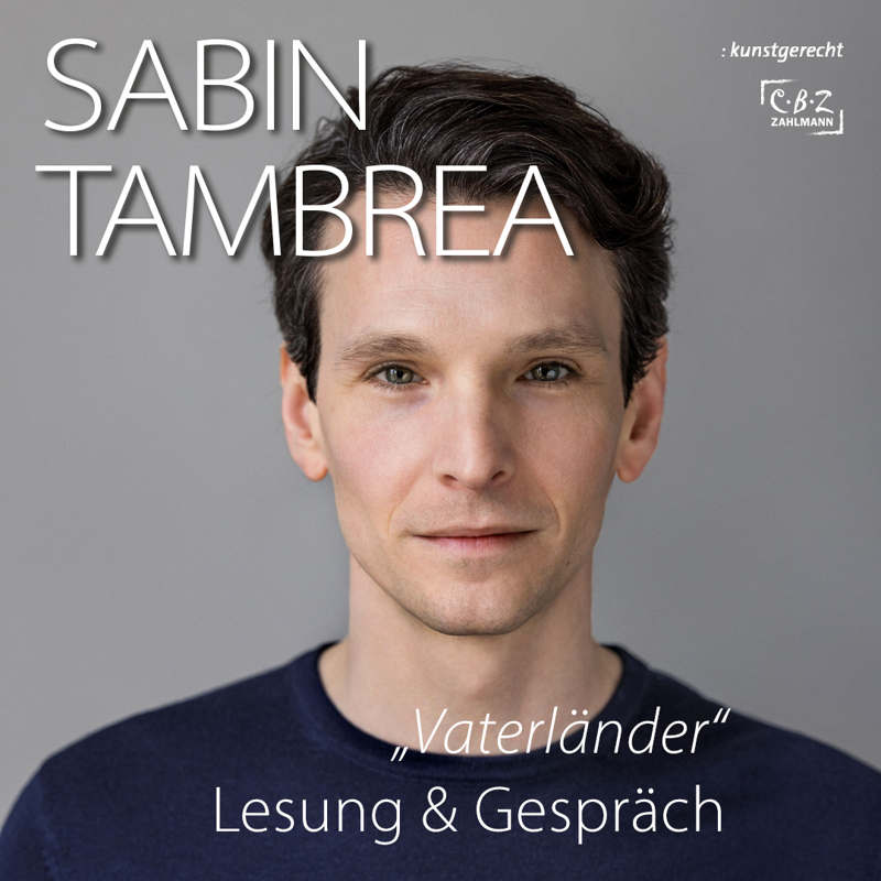 Bannermotiv für Lesung Sabin Tambrea - Vaterländer - Lesung & Gespräch LIVE in Duisburg im Theater am Marientor