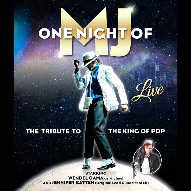 Keyvisual / Plakatmotiv für One Night of MJ im Theater am Marientor Duisburg