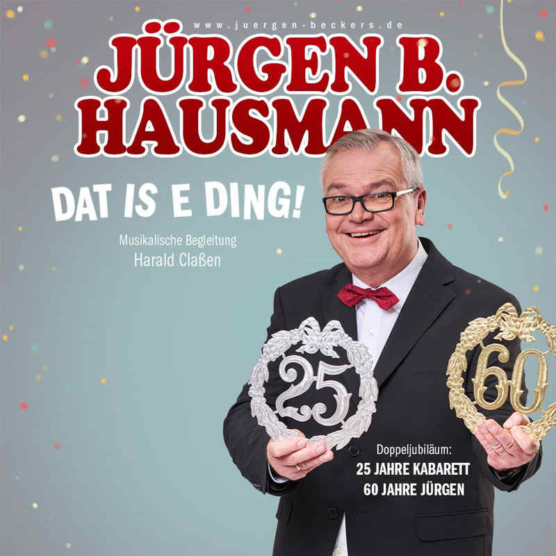 Social Icon / Keyvisual für Jürgen B Hausmann in Duisburg im Theater am Marientor