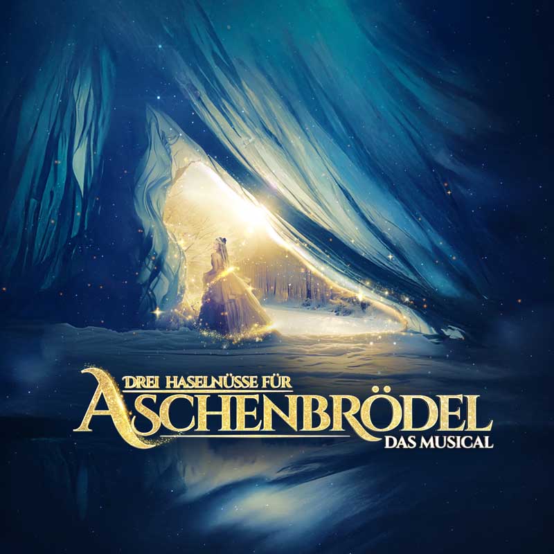 Keyvisual Drei Haselnüsse für Aschenbrödel - Das Musical im Theater am Marientor Duisburg