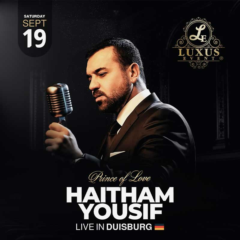 Keyvisual für Konzert von Haitham Yousif in Duisburg im Theater am Marientor
