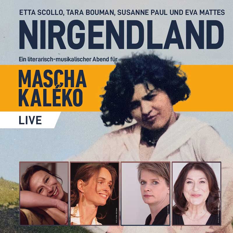 Keyvisual für Etta Scollo Trio & Eva Mattes - Nirgendland im Theater am Marientor Duisburg